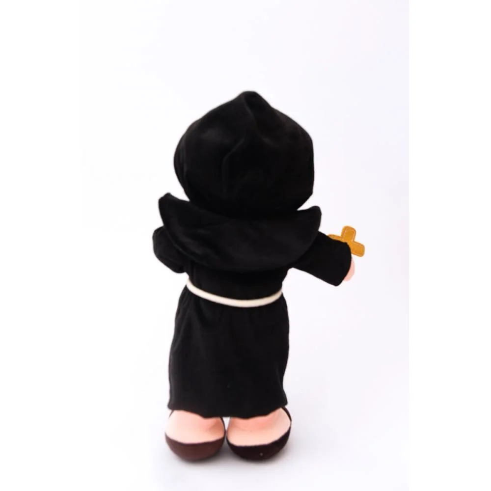 Boneca De Pelucia Religioso Sao Bento 32Cm Zip - imagem 4