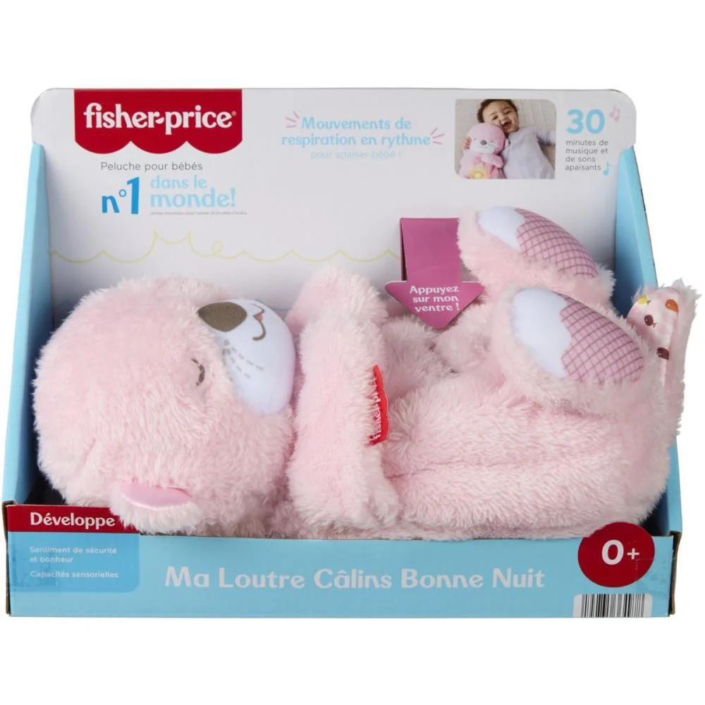 Fisher-Price Newborn Toys Lontra Hora De Dormir Rosa Mattel - imagem 2