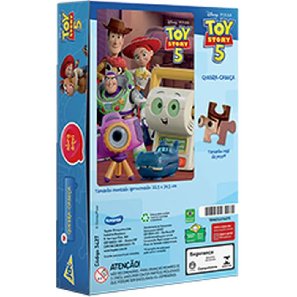 Quebra-Cabeca Cartonado Toy Story 5 100Pcs Toyster - imagem 4