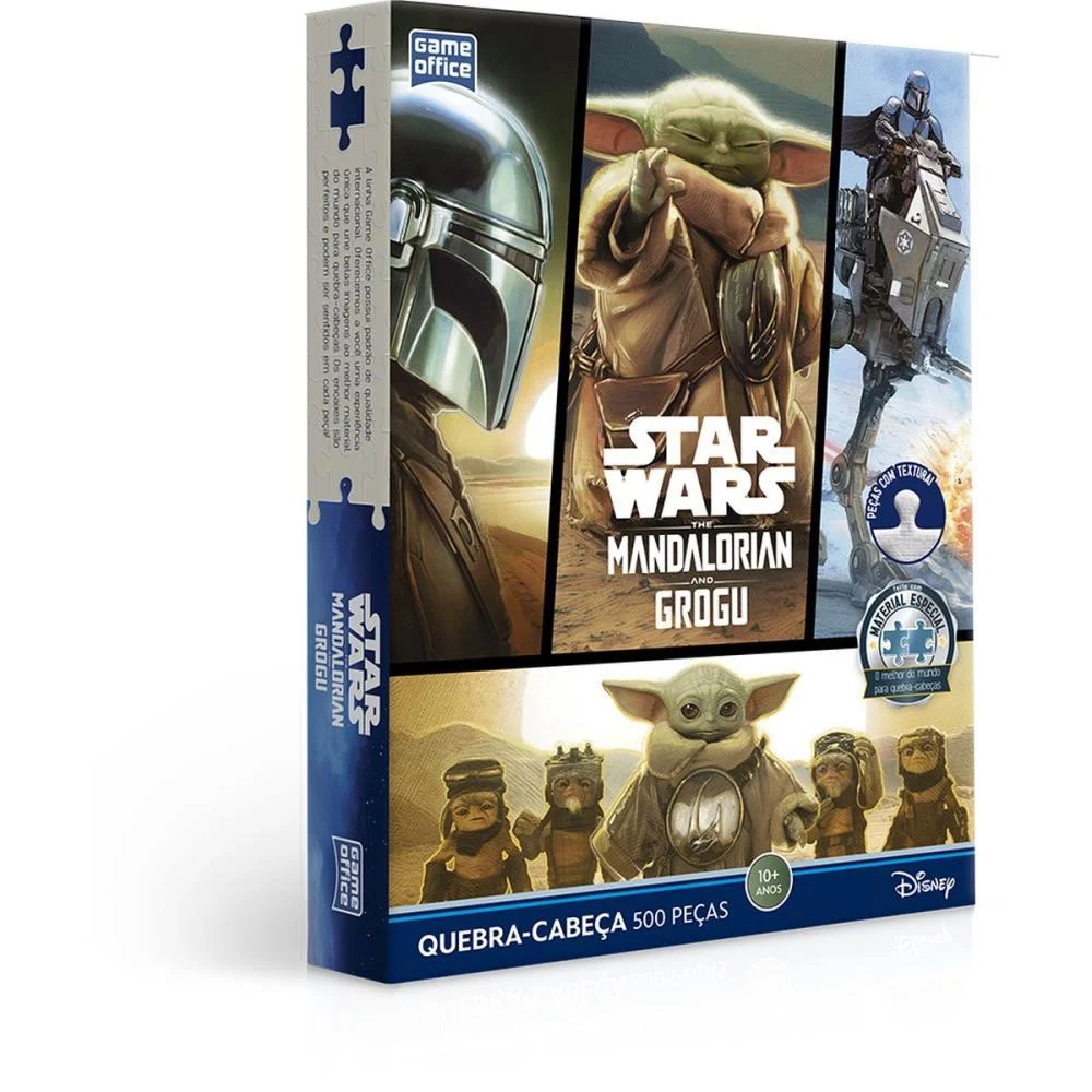 Quebra-Cabeca Cartonado The Mandalorian And Grogu 500P Toyster - imagem 2