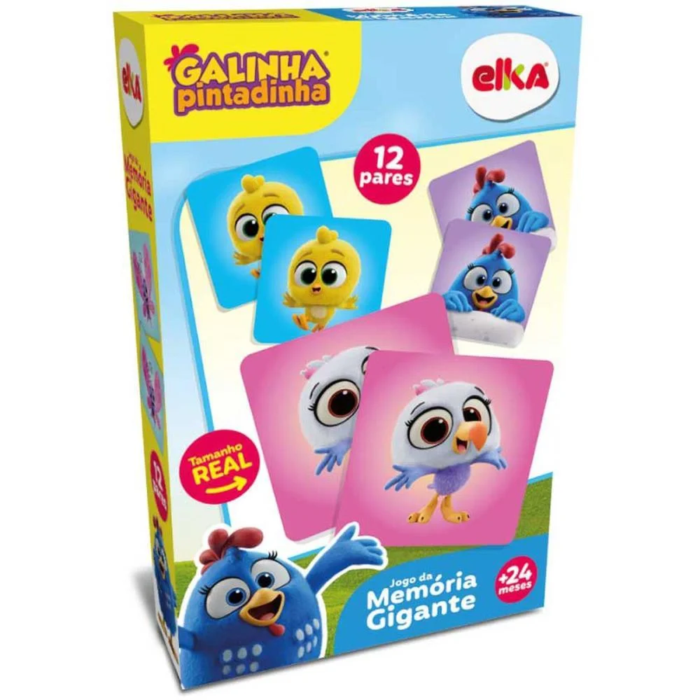 Jogo Da Memoria Galinha Pintadinha 24Pcs Elka - imagem 5