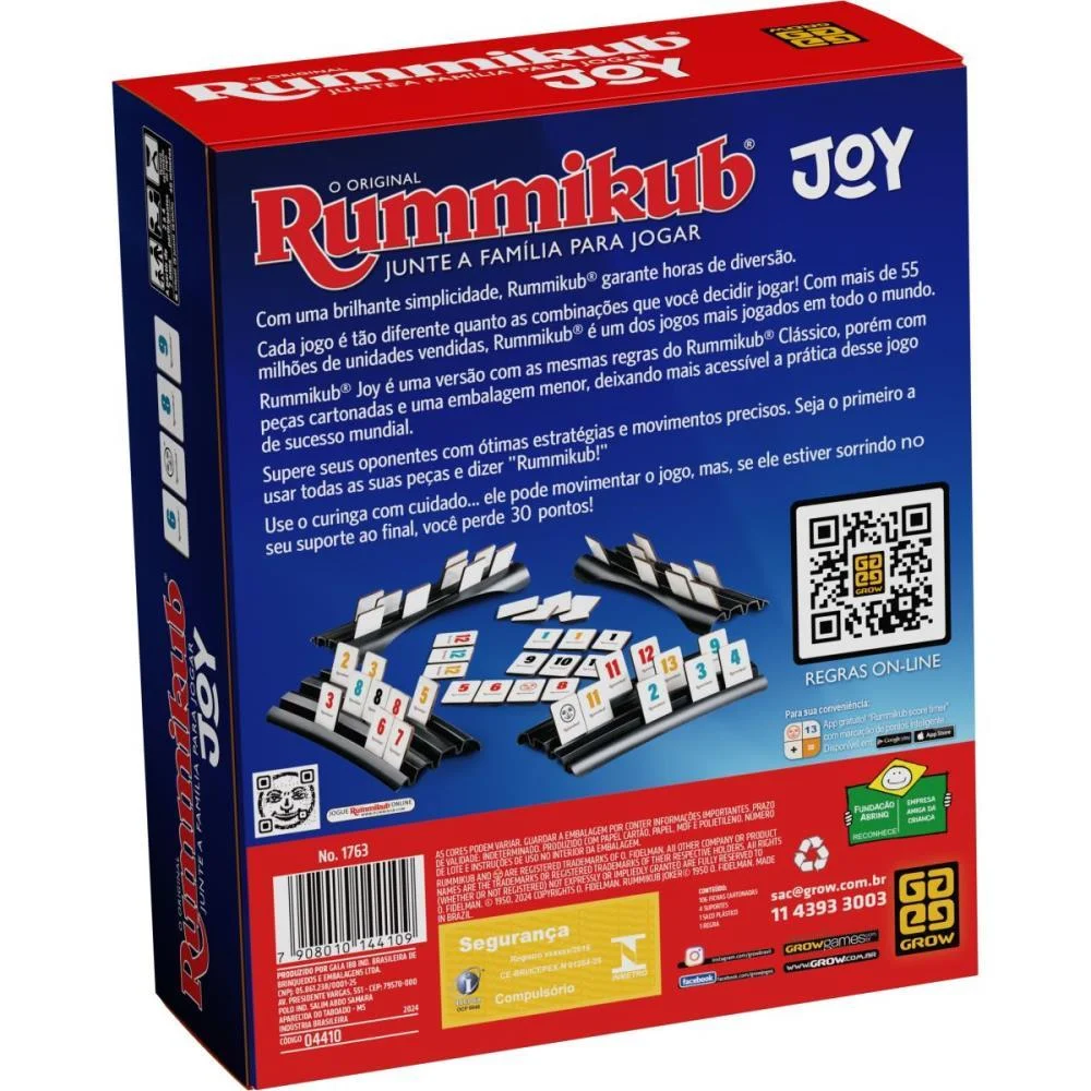 Jogo Diverso Rummikub Joy Grow - imagem 5