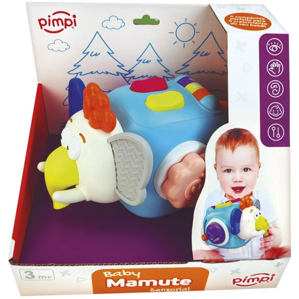 Brinquedo Para Bebe Baby Mamute Sensorial Maral - imagem 4