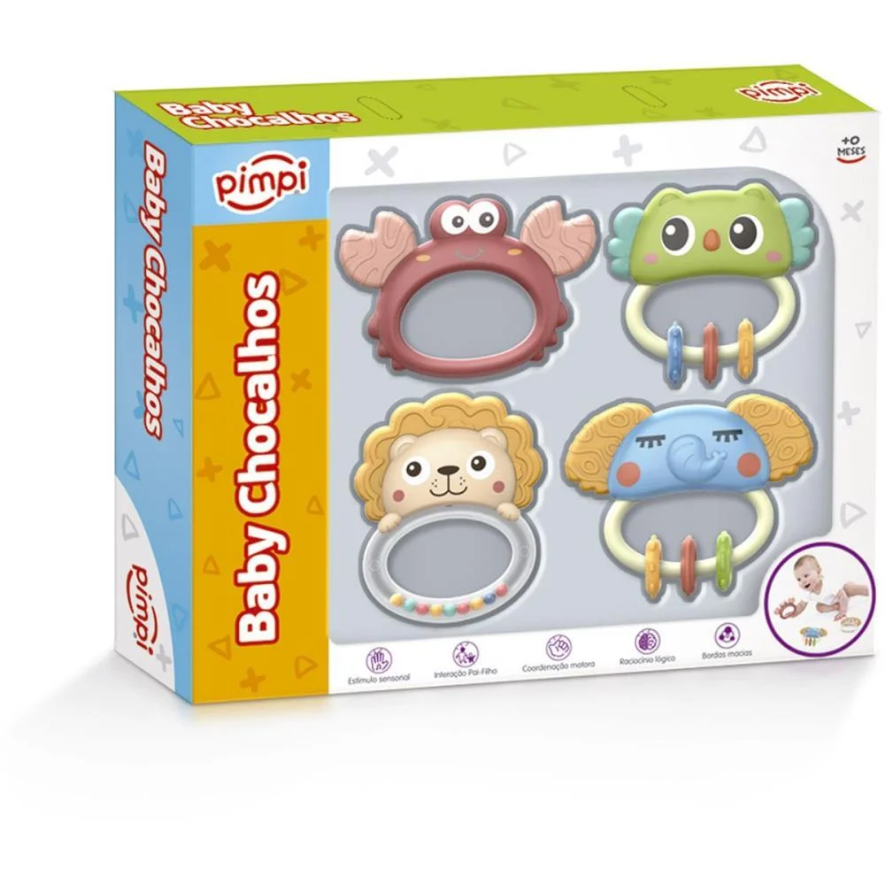 Brinquedo Para Bebe Baby Chocalho 4Pcs Maral - imagem 4