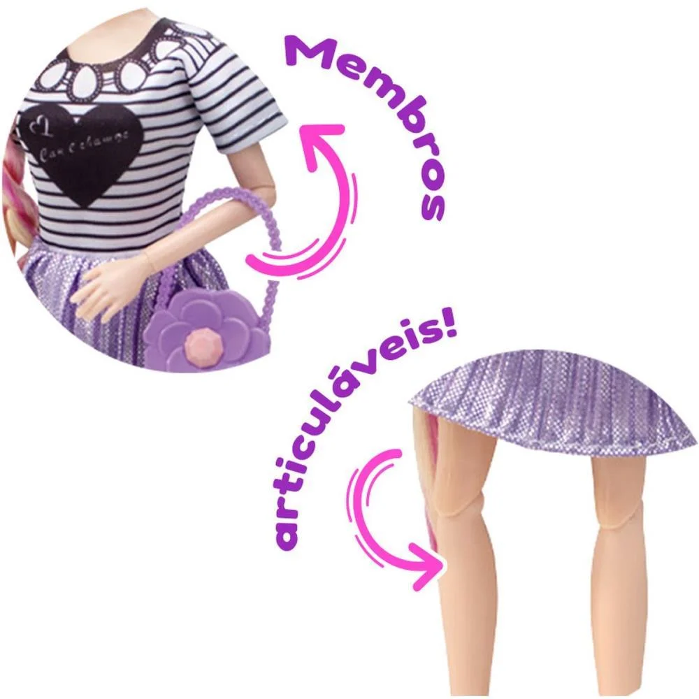 Boneca Beauty Girl C/Articulacoes Maral - imagem 4
