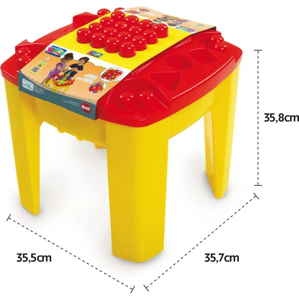 Brinquedo Para Montar Mesa Atividades Blocolandia 24 Dismat - imagem 4