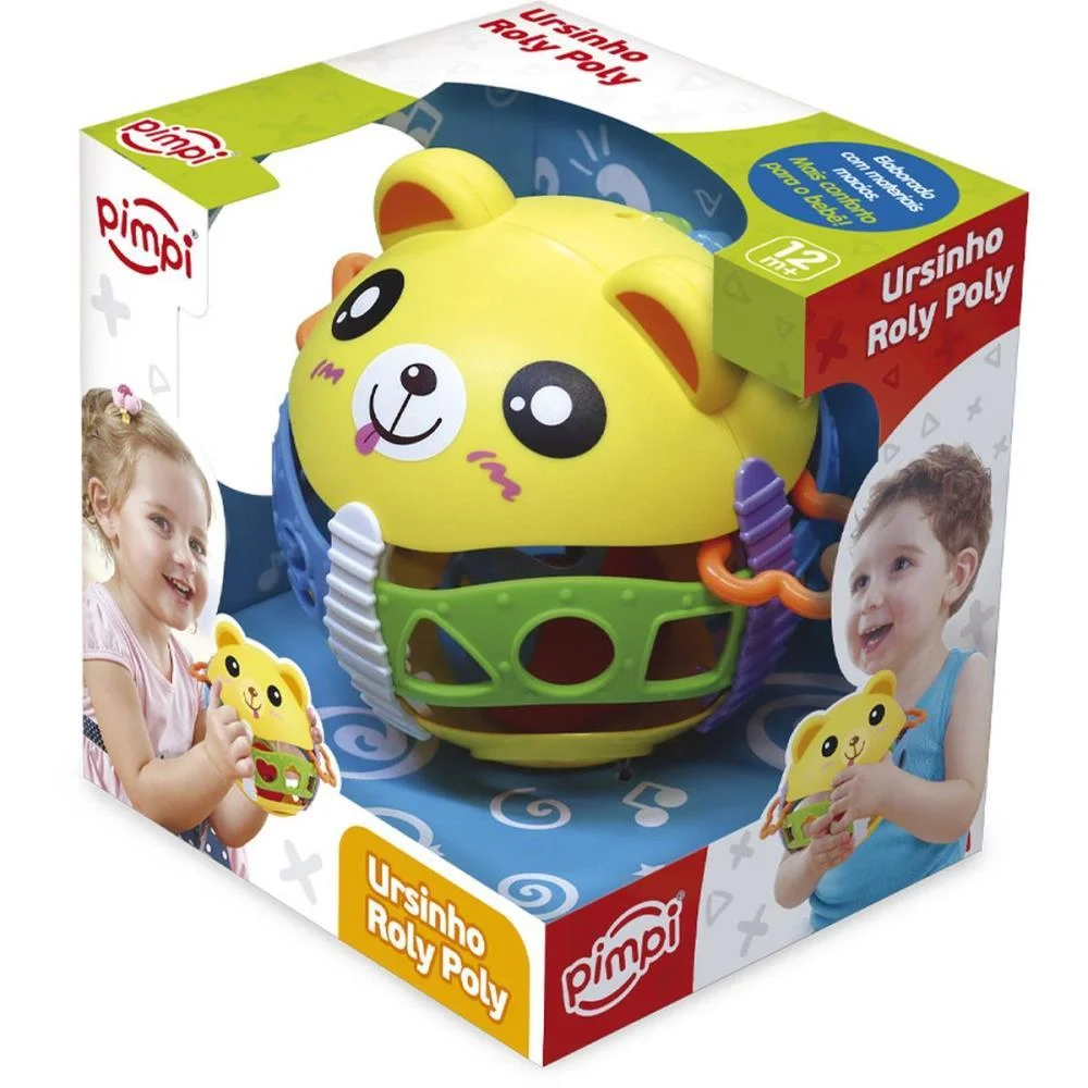 Brinquedo Para Bebe Roly Poly C/Chocalho E Formas Maral - imagem 4