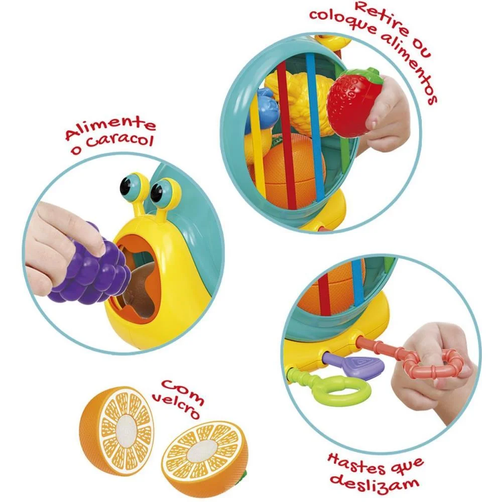Brinquedo Para Bebe Caracol Sensorial Maral - imagem 5