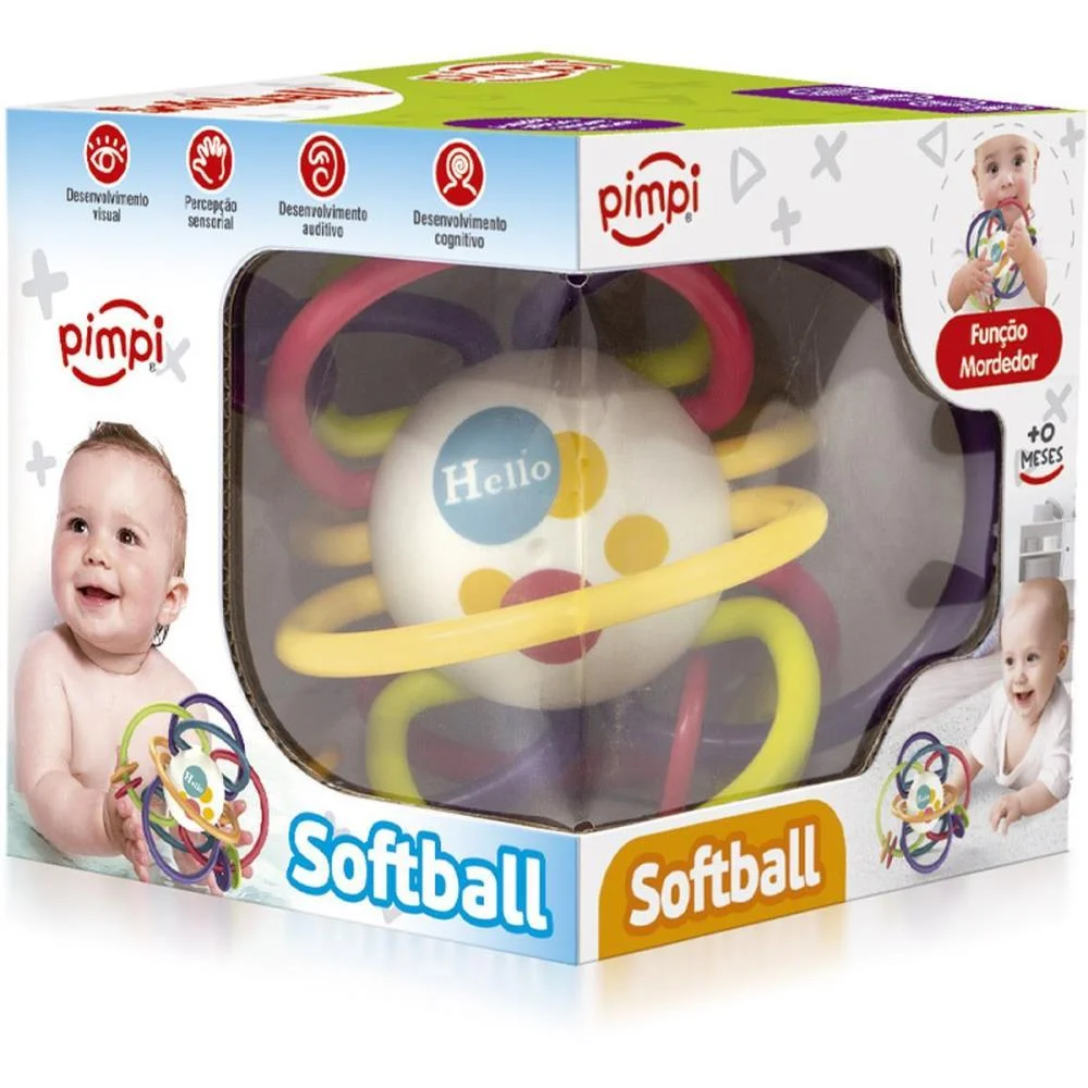 Mordedor E Chocalho Soft Ball Super Macio Maral - imagem 4