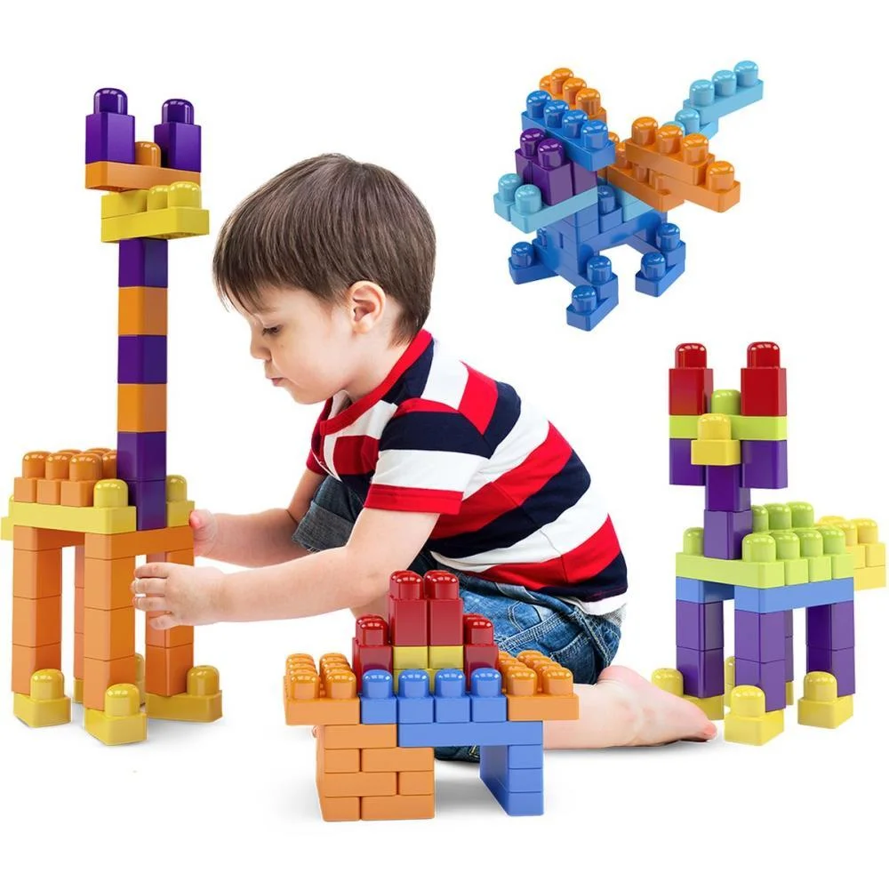 Brinquedo Para Montar Sacola Blocolandia 100 Pcs Dismat - imagem 4