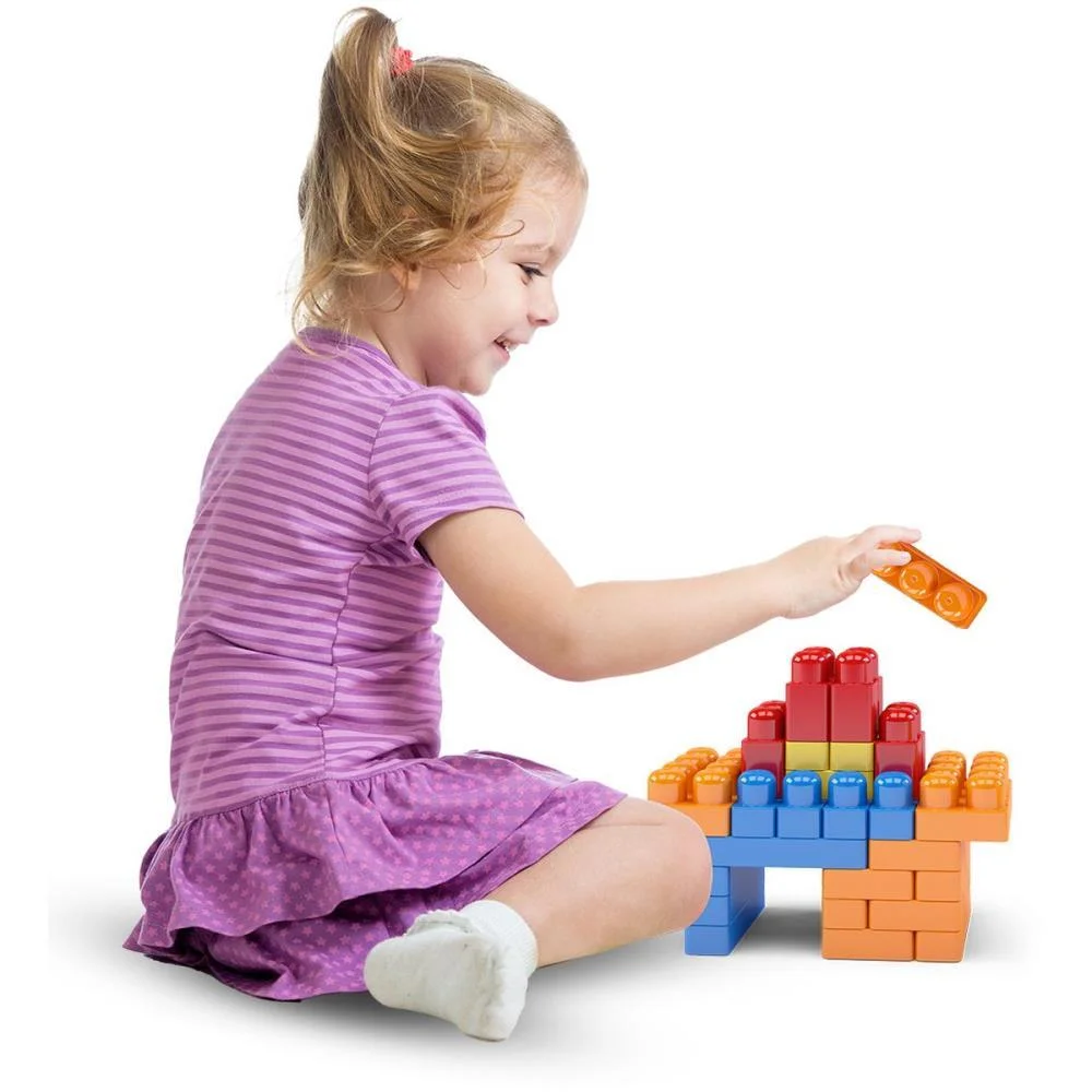 Brinquedo Para Montar Sacola Blocolandia 100 Pcs Dismat - imagem 5