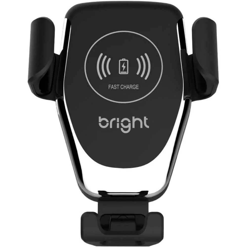 Carregador Portatil Inducao S/Fio 2Em1 C/Suporte Bright - imagem 2