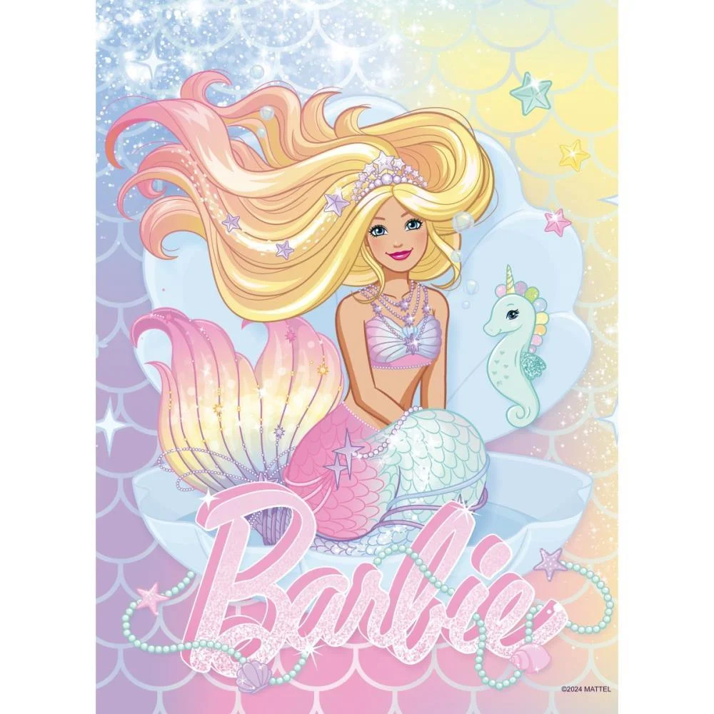 Quebra-Cabeca Cartonado Barbie Brilhante 100 Pecas Grow - imagem 4