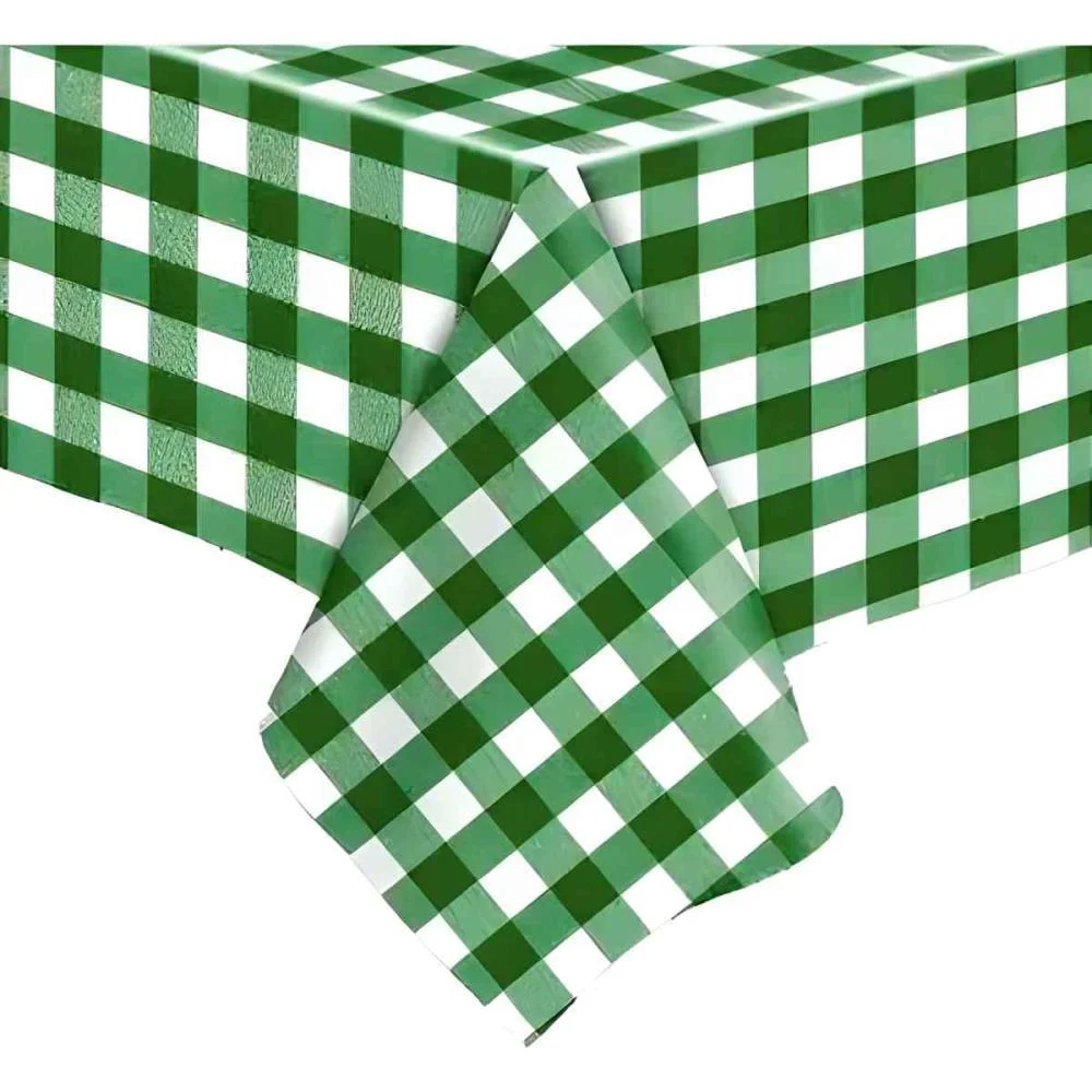 Toalha Plastica 78X78Cm Xadrez Verde Escuro Xingo Embalagens (Pct.c/10) - imagem 2