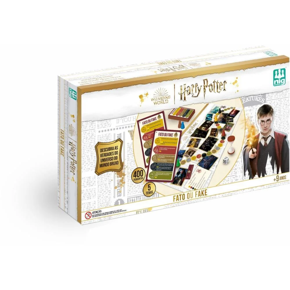 Jogo De Tabuleiro Harry Potter Fato Ou Fake? Nig Brinquedos - imagem 4
