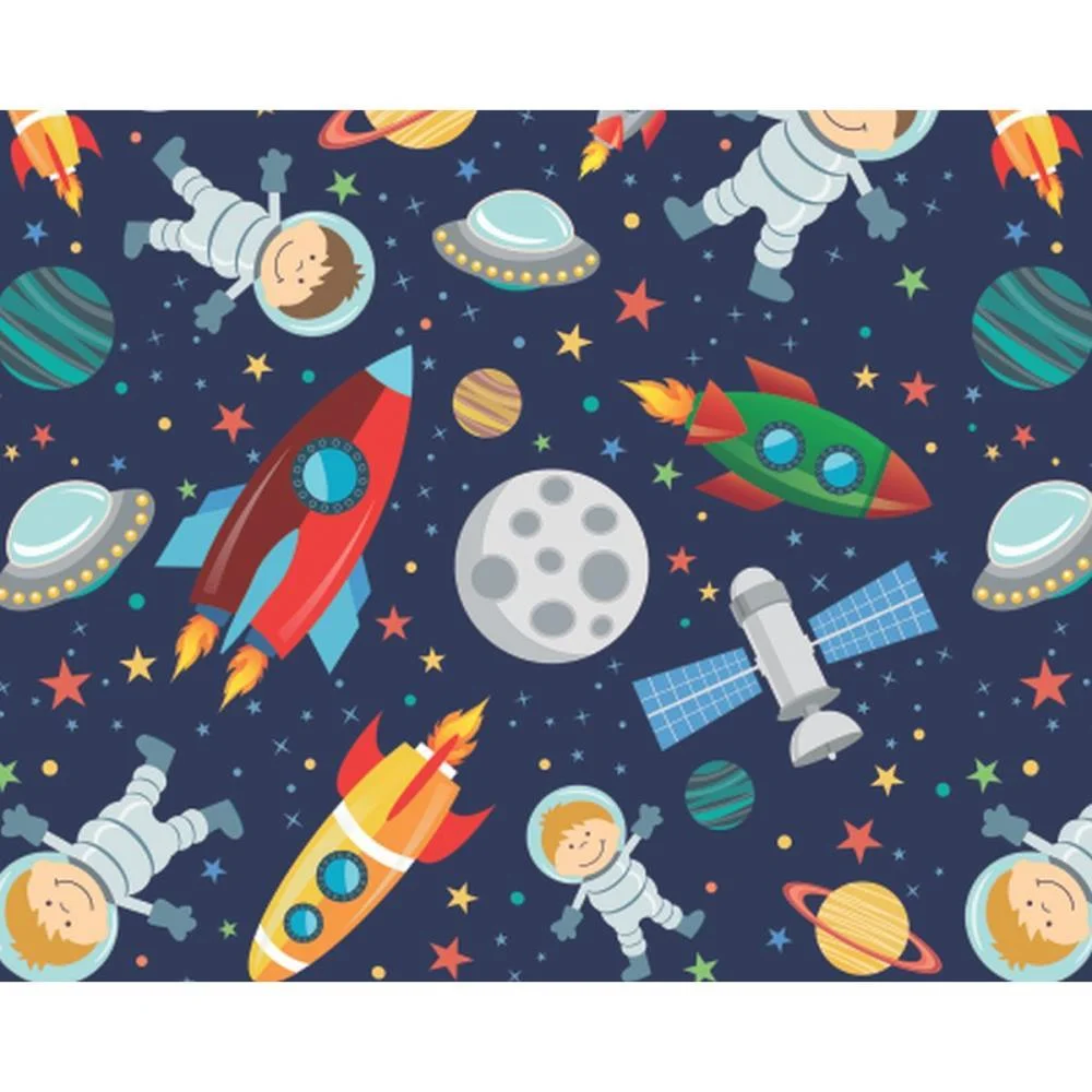 Papel Presente Bobina Couche 60Cm.mod.621 Astronauta V.m.p. (Bo-100Mts) - imagem 3