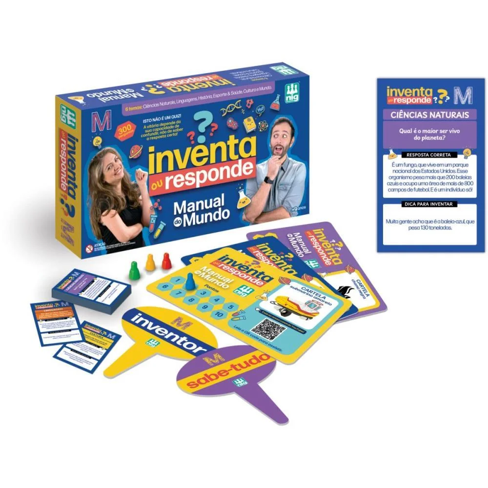 Jogo Diverso Inventa Ou Responde Nig Brinquedos - imagem 3
