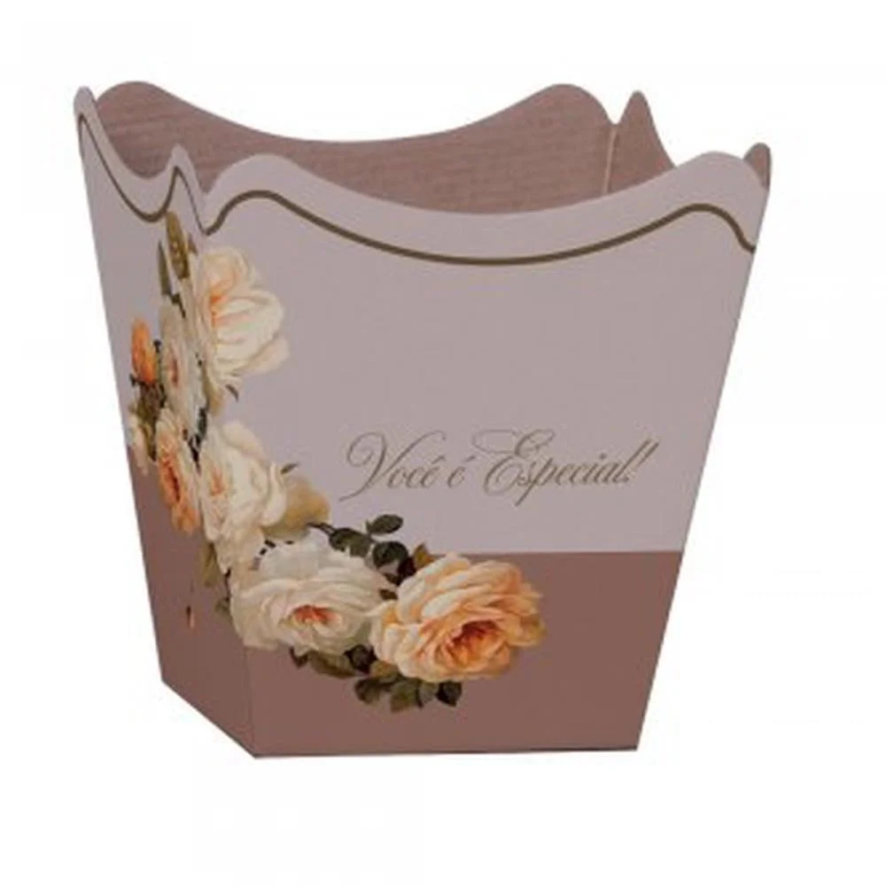 Cachepot Paper Decorado Pote 15 Giullia 16X17X11Cm Xingo Embalagens (Pct.c/10) - imagem 3