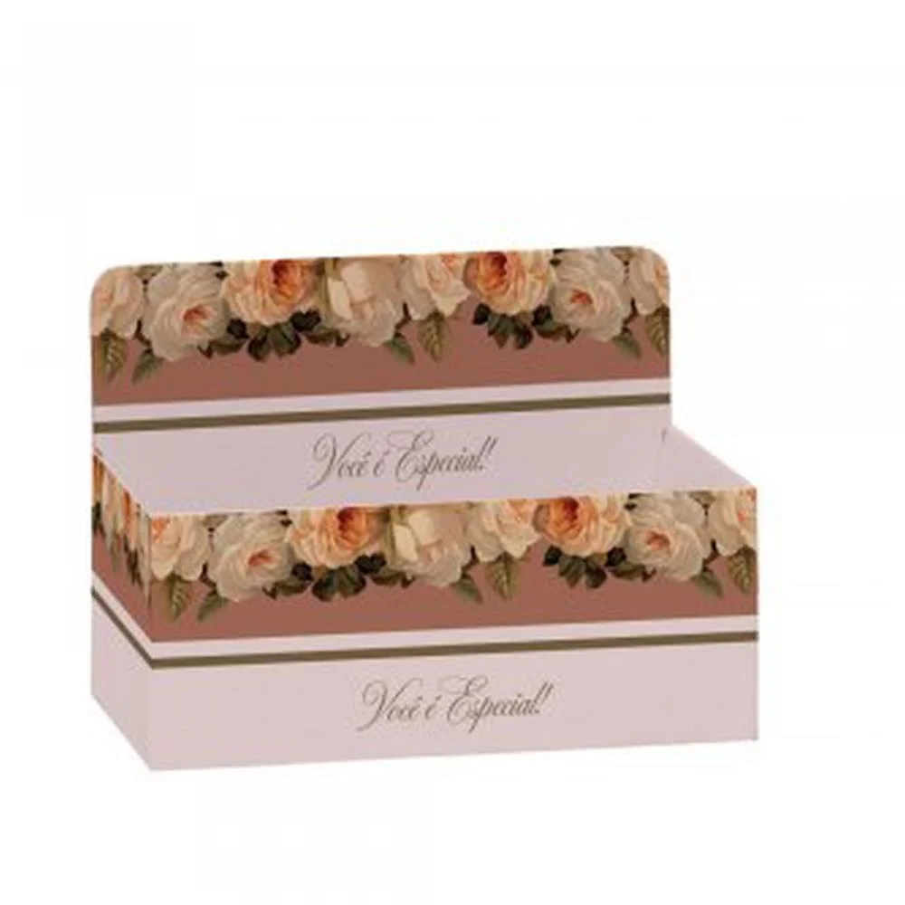Cachepot Paper Decorado Giullia Retangular 24X15X10Cm Xingo Embalagens (Pct.c/05) - imagem 2