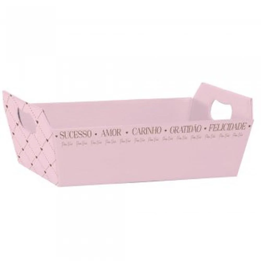 Cesta De Papel Essencia Rosa Quartz P 21,5X8X Xingo Embalagens (Pct.c/04) - imagem 2