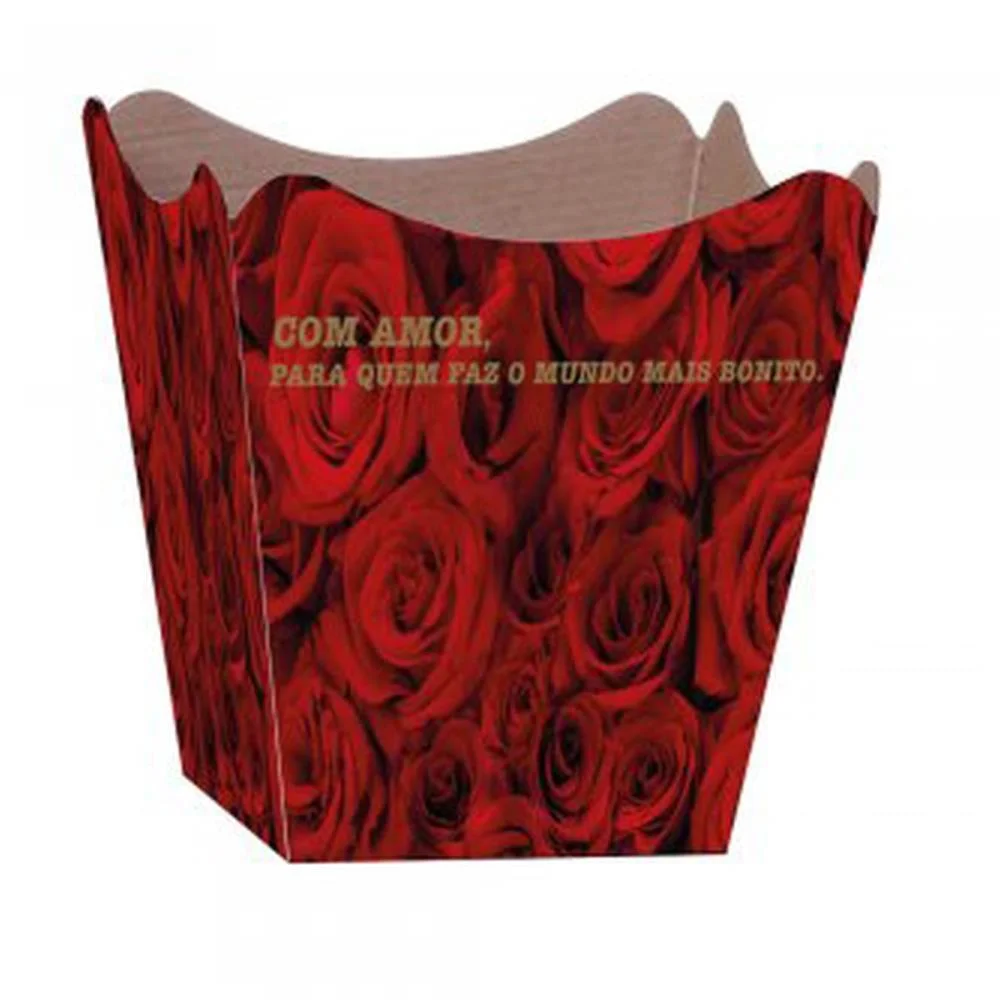 Cachepot Paper Decorado Pote 15 Scarlet Xingo Embalagens (Pct.c/10) - imagem 2