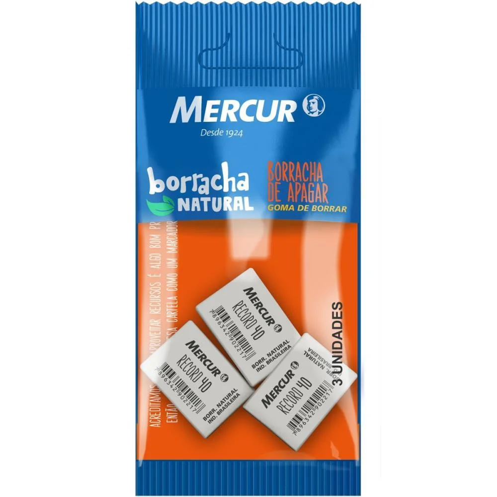 Borracha Branca Pull Pack Record 40 Mercur (Bl.c/03) - imagem 3