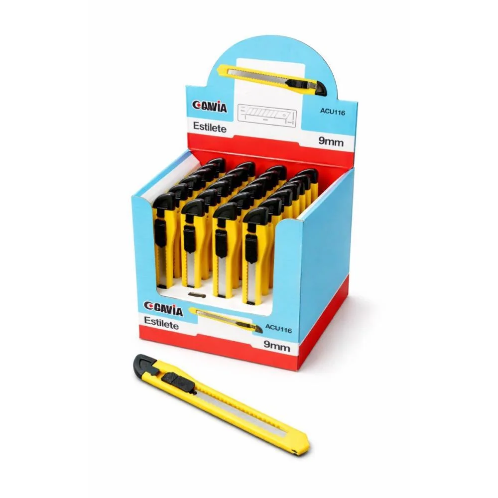 Estilete Estreito Plastico 9Mm (S) Cavia C/ 24 Unidades - imagem 4