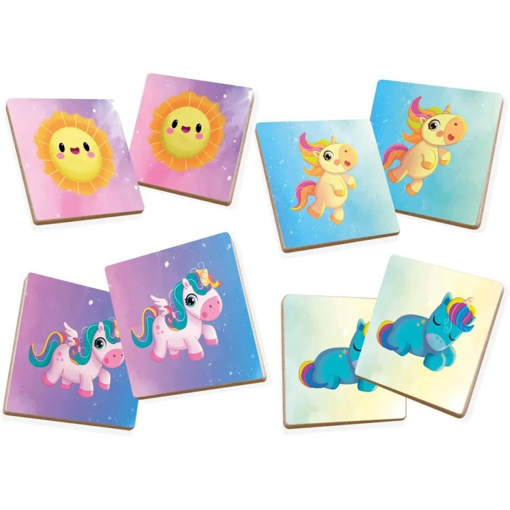 Jogo Da Memoria Em Madeira Uniconios 24Pcs Brinc. De Crianca - imagem 4