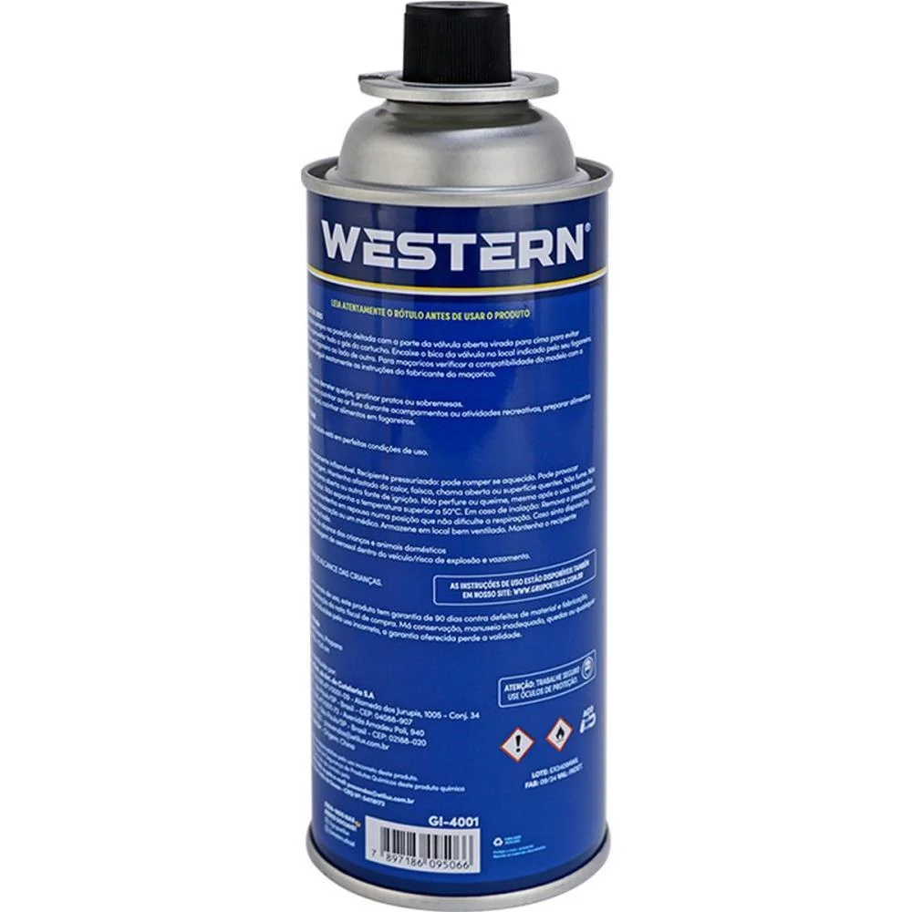 Utensilio Domestico Gas Macarico E Fogareiro 400Ml Western - imagem 3