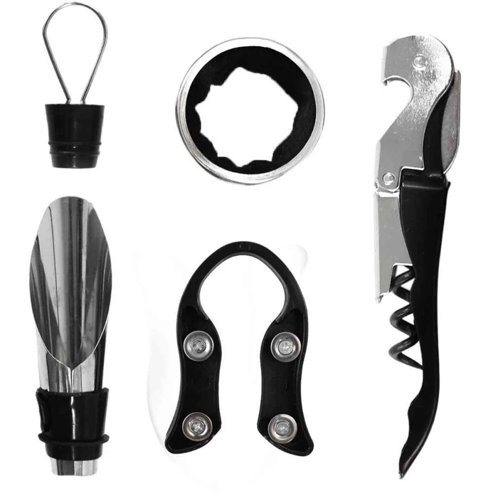 Utensilio Domestico Kit P/Vinho 5 Pecas Inoxidavel Santana Centro - imagem 4