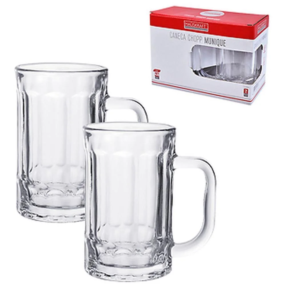 Caneca De Vidro Chopp Munique 430Ml Western (Kit.c/02) - imagem 2