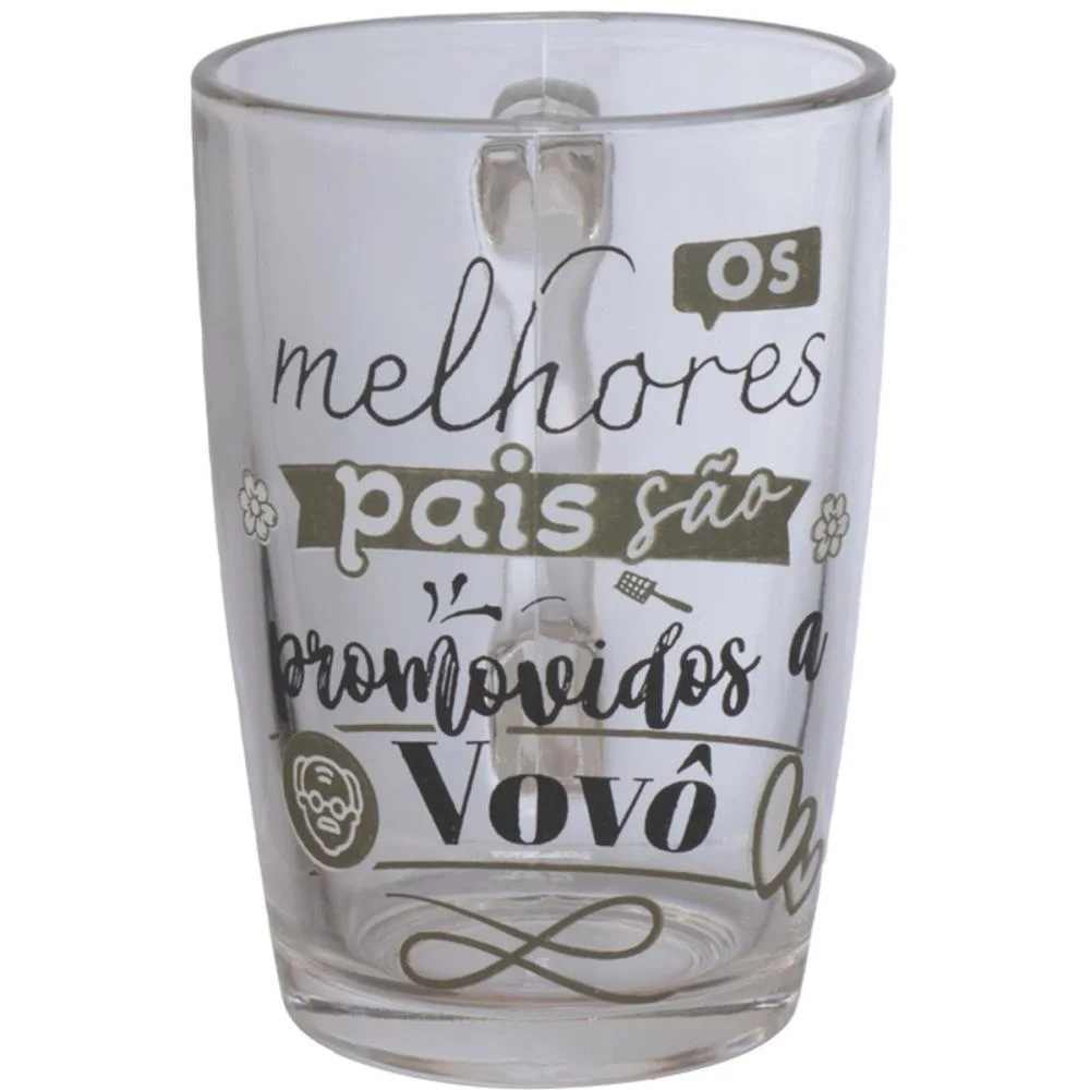 Caneca De Vidro Promovido Vovo 320Ml Western - imagem 4