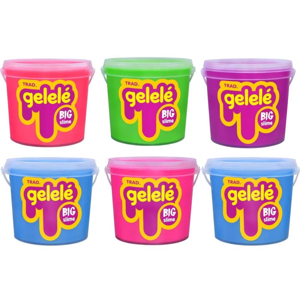 Slime Gelelé Big Tradic. Balde 1,5Kg Doce Brinquedo (Cx.c/06) - imagem 2