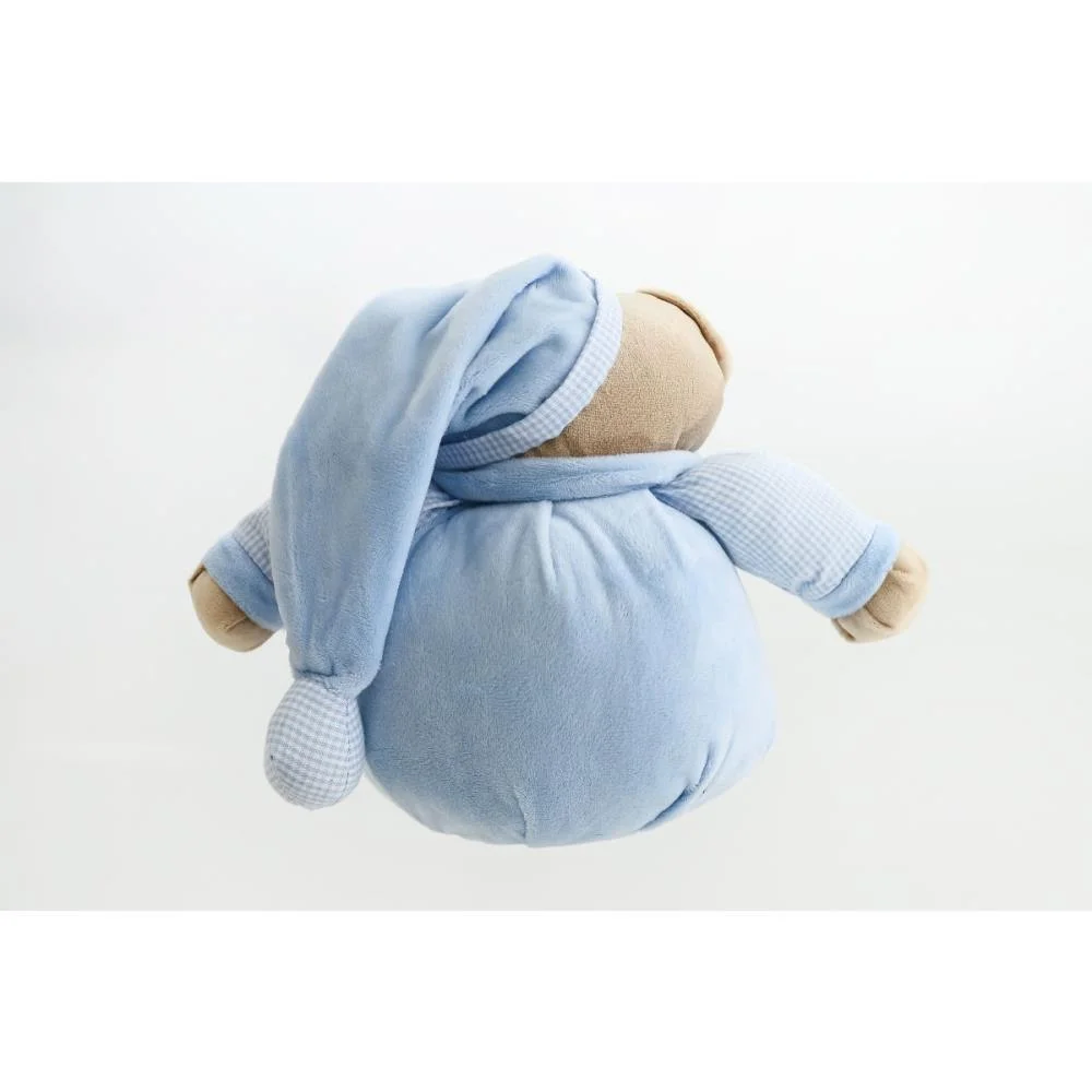 Pelucia Urso Nino Azul Bebe 22Cm Zip (Unidade) - imagem 4