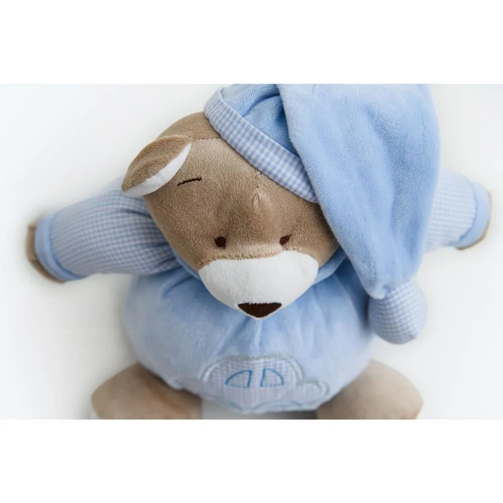 Pelucia Urso Nino Azul Bebe 22Cm Zip (Unidade) - imagem 7