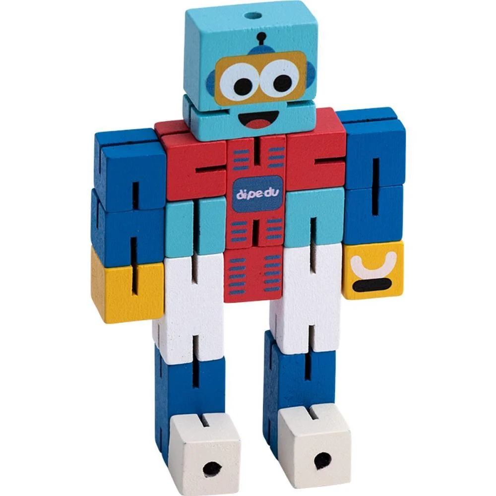 Brinquedo Pedagogico Madeira Dipedu Cubebot Brw (Unidade) - imagem 3