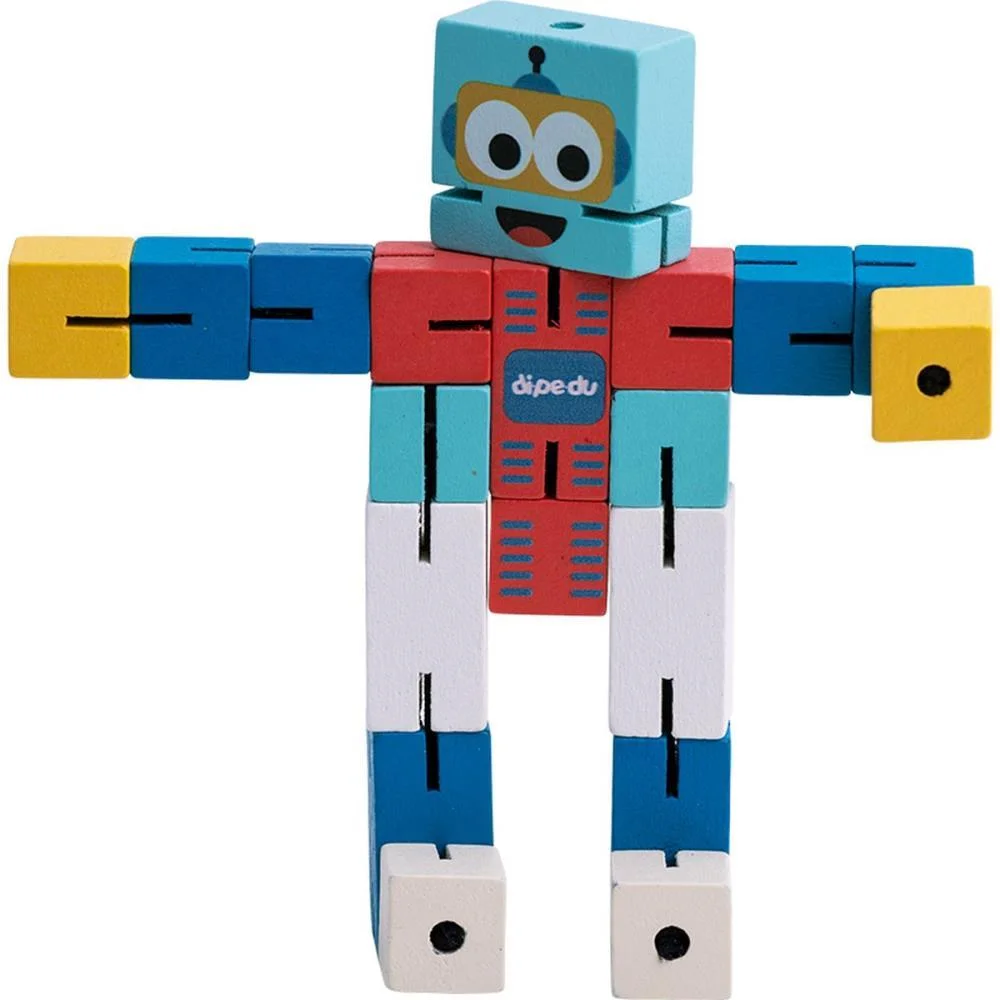 Brinquedo Pedagogico Madeira Dipedu Cubebot Brw (Unidade) - imagem 4