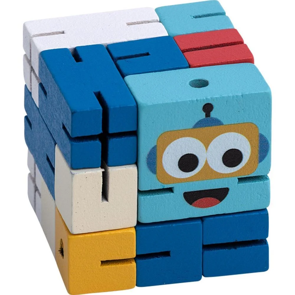 Brinquedo Pedagogico Madeira Dipedu Cubebot Brw (Unidade) - imagem 5