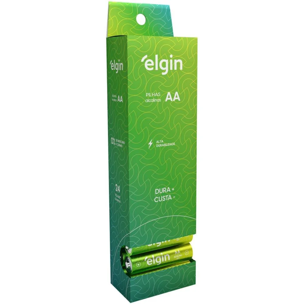 Pilha Alcalina Pequena Aa Elgin (Tb.c/24) - imagem 5
