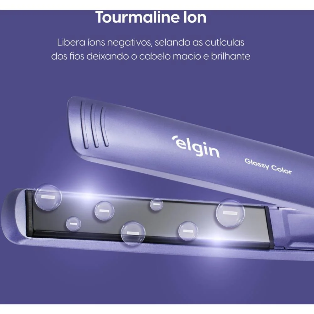 Chapinha Alisadora Glossy Color Bivolt Elgin (Unidade) - imagem 5