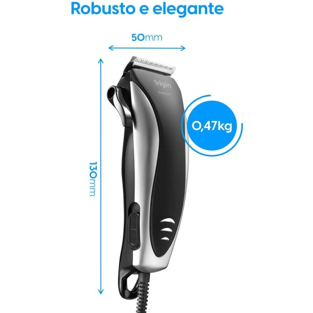 Cortador De Cabelo Studio Men Cabelo E Barba 127V Elgin (Unidade) - imagem 2