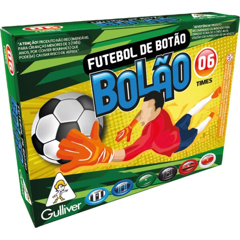 Futebol De Botao 6 Times Bolao (S) Gulliver - imagem 3