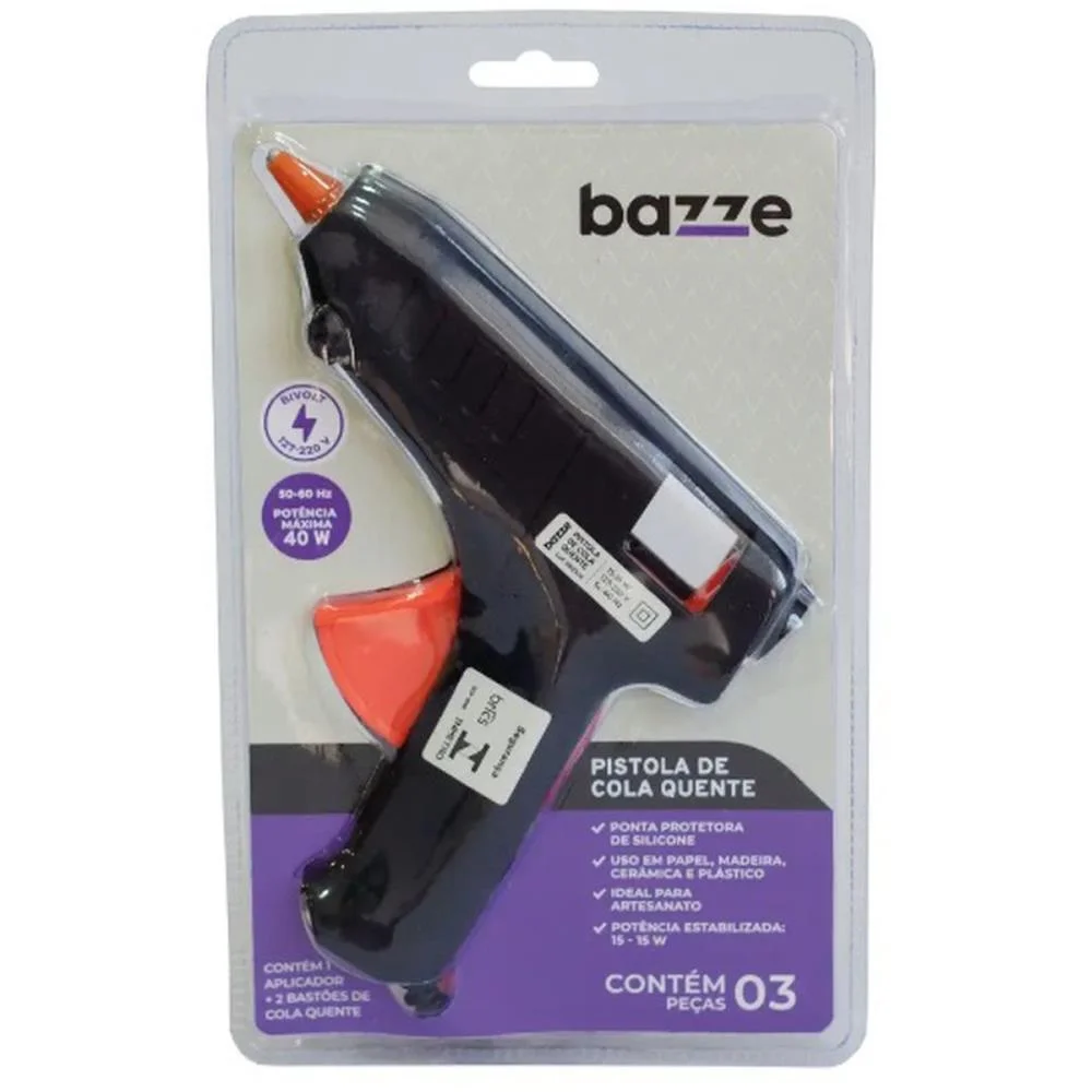 Pistola De Cola Quente Bazze 40W Grande Bivolt Summit (Unidade) - imagem 2