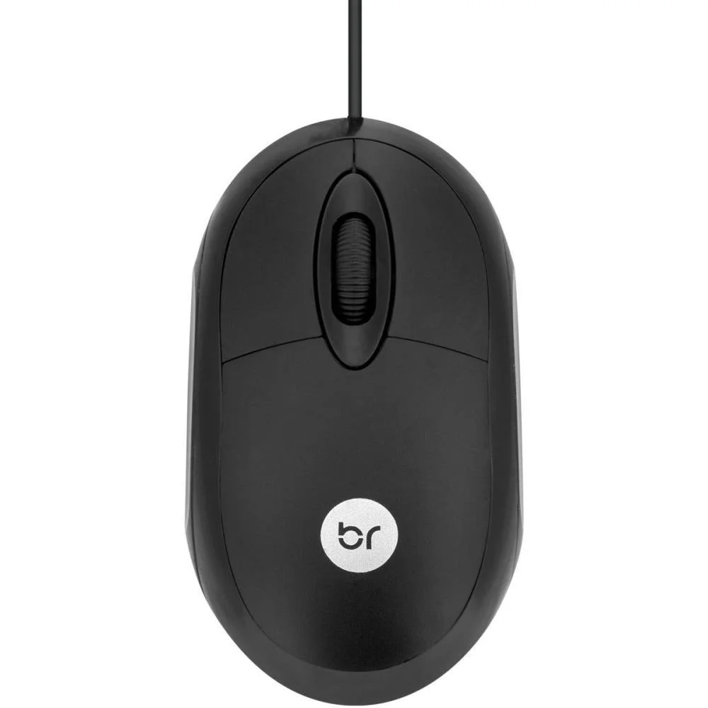 Mouse Optico Usb Espanha 1.000 Dpi Preto Bright (Unidade) - imagem 2
