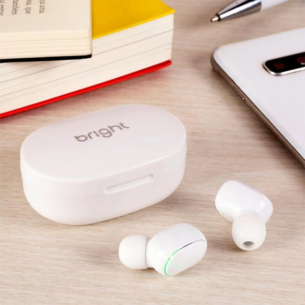 Fone De Ouvido Bluetooth Max Sound Branco Bright (Unidade) - imagem 8