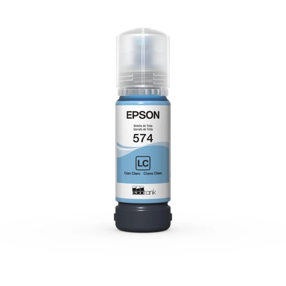 Refil De Tinta Epson 574 Ciano Claro Epson (Unidade) - imagem 3