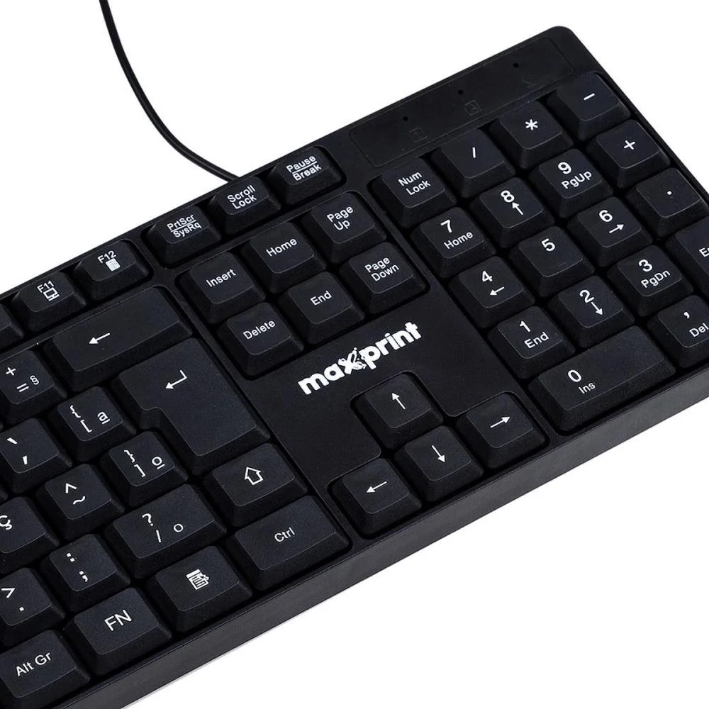 Teclado Usb 2.0 Office Easy Preto Maxprint (Unidade) - imagem 3