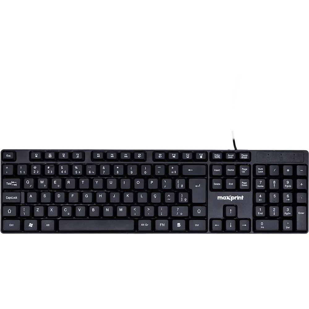 Teclado Usb 2.0 Office Easy Preto Maxprint (Unidade) - imagem 7