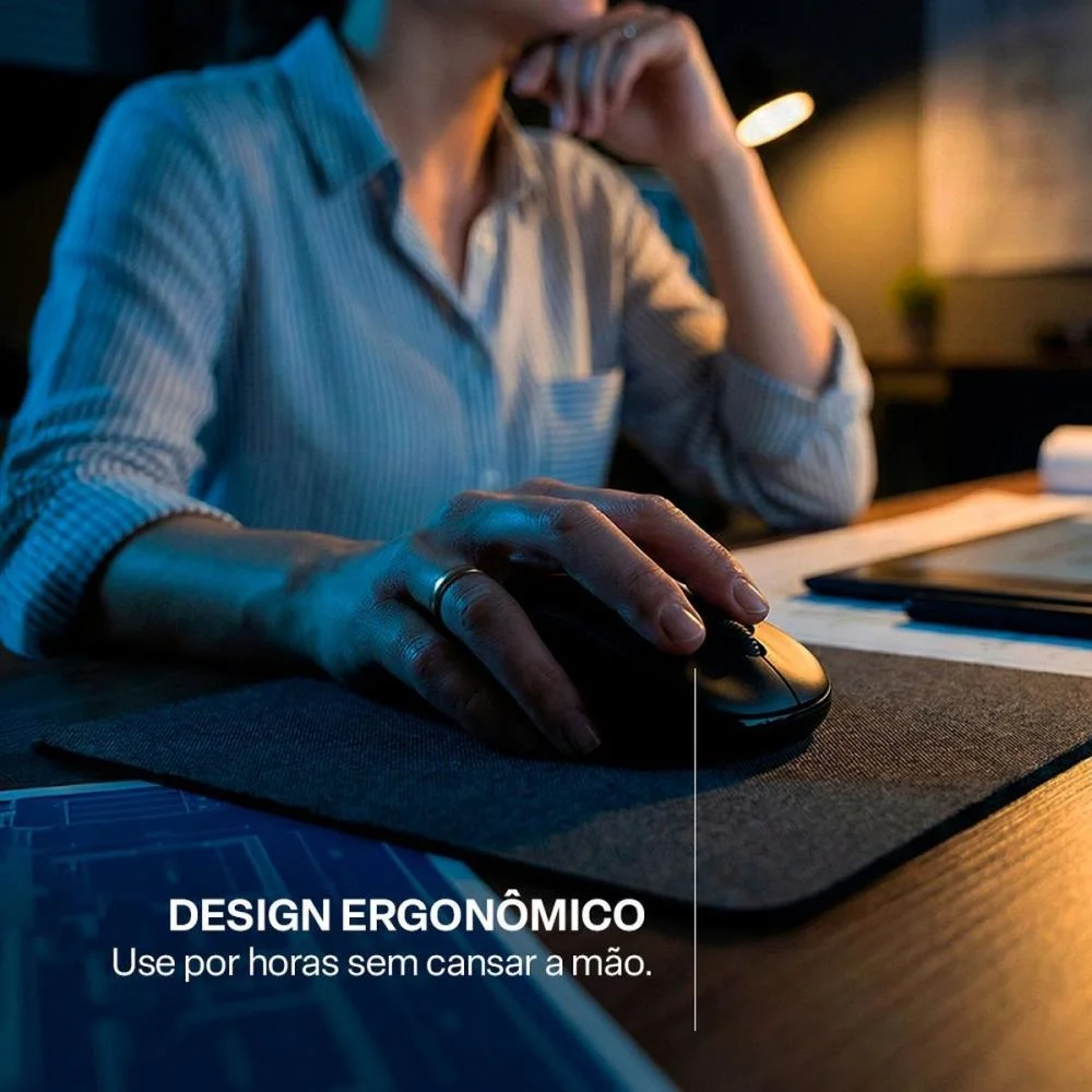 Mouse Optico Sem Fio 1200Dpi 2.4Ghz Preto Multi (Unidade) - imagem 8