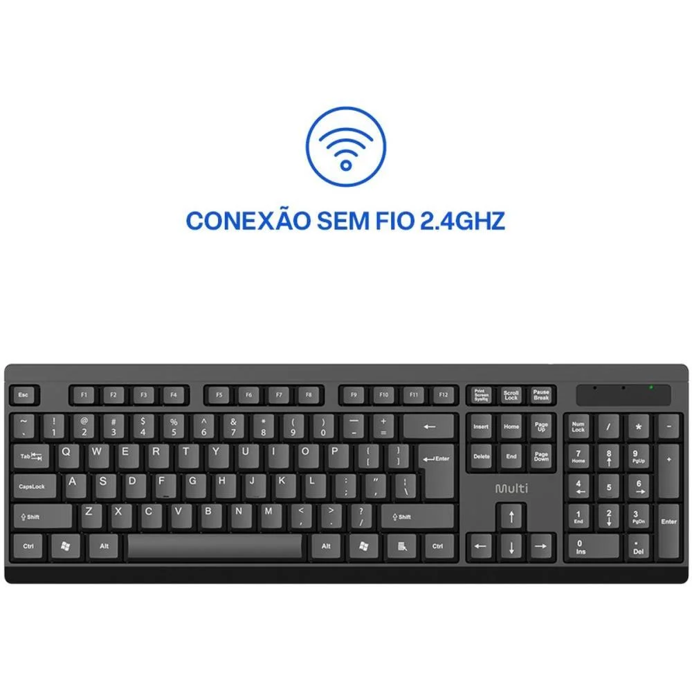 Teclado Usb S/Fio Ts050 Multimidia Pt Multi (Unidade) - imagem 4